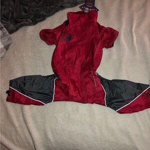 Pet Life Red Dog Jacket fuzzy inside really warm